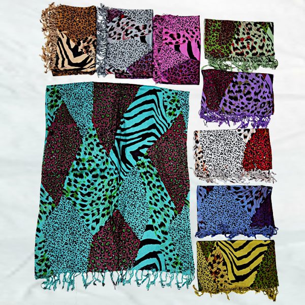 Animal Print 4 I N1 K- 80 <strong>Size :</strong> 70X180CMS <strong>Weight :</strong> 0.145GMS 100% Viscose