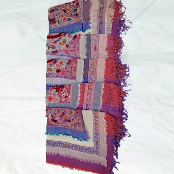 Flap three layers Boiled wool stoles