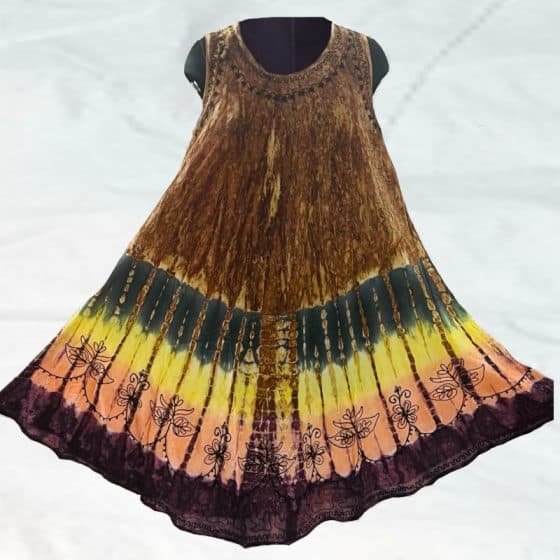 Umbrella Dresses in Batik Tye-dye 312