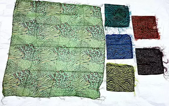 Cotton Lurex Printed Scarves