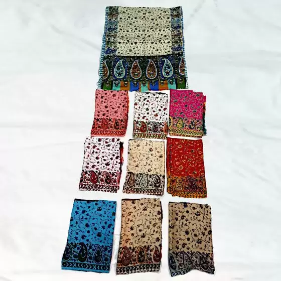 Cotton / Rayon Thin Printed Stoles (palla) K -9 Size : 70X180 CMs Weight : 0.100 GMS